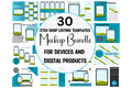 30 Mockups for ETSY Digital Listings