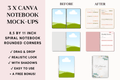 Canva Spiral Notebook Mockups