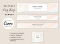Elegant Etsy Shop Banner Templates