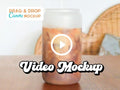 Frosted Can Glass VIDEO Canva Mockup