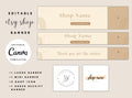 Minimalist Etsy Shop Banner Templates